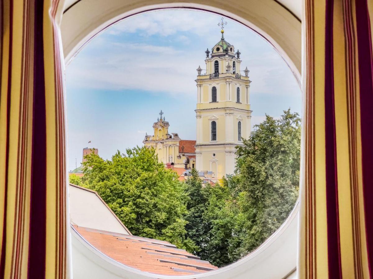 Stikliai Hotel - Relais & Chateaux Vilnius Ngoại thất bức ảnh The bell tower of the church